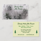 Carte De Visite Station de ski (Devant / Derrière)