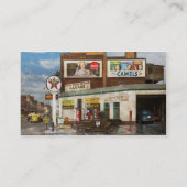 Carte De Visite Station service - station service 1940 de pistes (Dos)