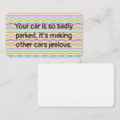 Carte De Visite Stationnement Witty Bad (Devant / Derrière)