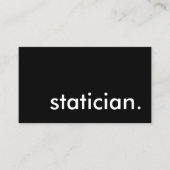 Carte De Visite statisticien. (Devant)