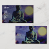 Carte De Visite Statue de Bouddha avec le soleil (Devant / Derrière)