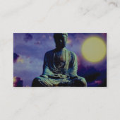 Carte De Visite Statue de Bouddha avec le soleil (Dos)