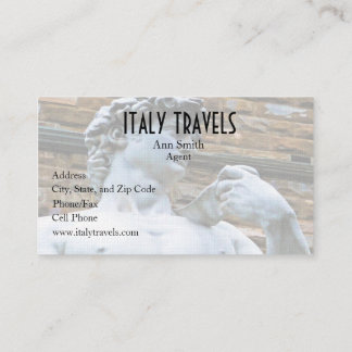 Carte De Visite Statue de Florence de David avec la citation