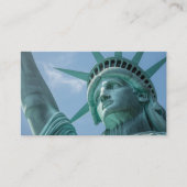 Carte De Visite Statue de la Liberté et drapeau américain (Devant)