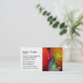 Carte De Visite Statue en couleur arc-en-ciel psychédélique NYC de (Debout devant)