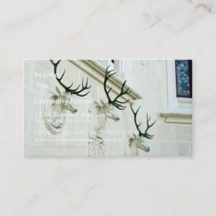 Carte De Visite Statues des cerfs communs dans le château Hluboka