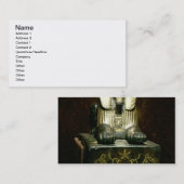 Carte De Visite Statuette d'un sphinx du Roi Tuthmosis III, (Devant / Derrière)