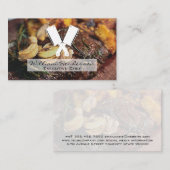 Carte De Visite Steak et champignons | Couteaux boucher (Devant / Derrière)