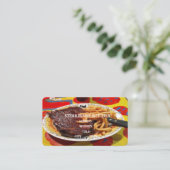 Carte De Visite Steak et Fries (Debout devant)