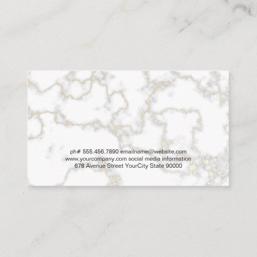 Carte De Visite Steak marbré | Restaurant (Dos)