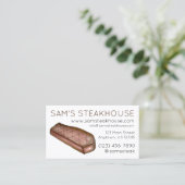 Carte De Visite Steak Steak Restaurant de New York (Debout devant)