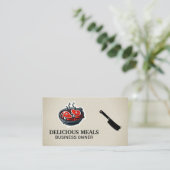 Carte De Visite Steaks Cuisine sur le Grill (Debout devant)