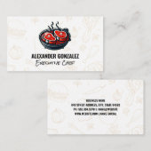 Carte De Visite Steaks cuits | Viandes grillées (Devant / Derrière)
