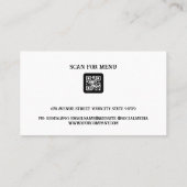 Carte De Visite Steaks grillés sur le grill (Dos)