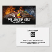 Carte De Visite Steaks grillés sur le grill (Devant / Derrière)