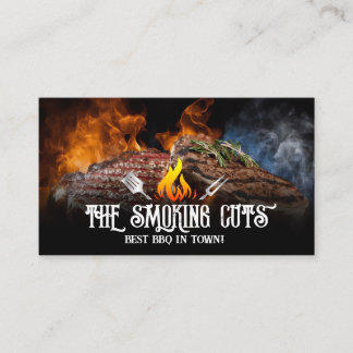Carte De Visite Steaks grillés sur le grill