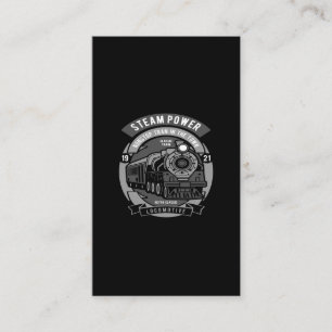 Carte De Visite steam power non stop train in the toto