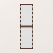 Carte De Visite Steampunk Clock and Turquoise Roses on Striped (Intérieur déplié)