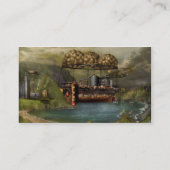 Carte De Visite Steampunk - Dirigeable - L'Arche de Noé originale (Dos)