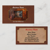 Carte De Visite Steampunk - électrique - le panneau de fusible (Devant / Derrière)