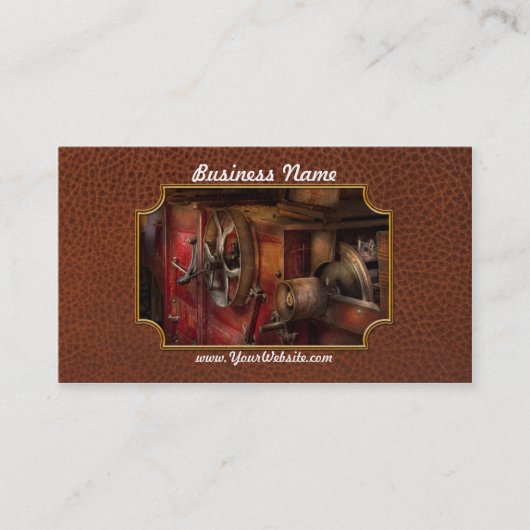 Carte De Visite Steampunk - Engrenage - Ça fonctionnait avant (Devant)