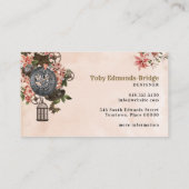 Carte De Visite Steampunk floral (Dos)