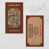 Carte De Visite Steampunk - Le collecteur de lubrification (Devant / Derrière)