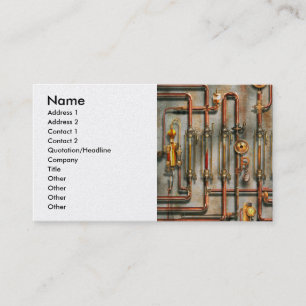 Carte De Visite Steampunk - Le collecteur de lubrification