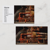 Carte De Visite Steampunk - Les rêves des tuyaux (Devant / Derrière)