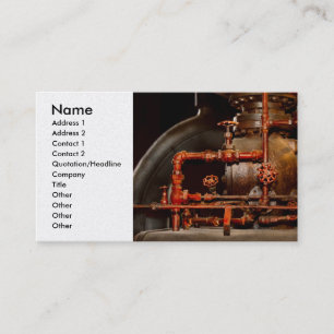 Carte De Visite Steampunk - Les rêves des tuyaux