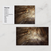 Carte De Visite Steampunk - Naval - La trappe d'évacuation (Devant / Derrière)