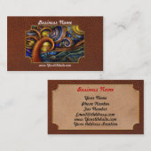 Carte De Visite Steampunk - Nuit étoilée (Devant / Derrière)