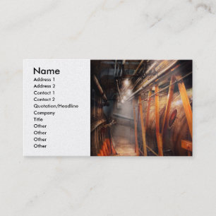 Carte De Visite Steampunk - Plomberie - Le couloir