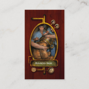 Carte De Visite Steampunk - Plongeur - Un poids en moins sur mes é
