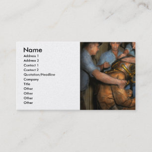 Carte De Visite Steampunk - Plongeur - Une charge de mes épaules 1