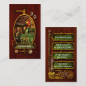 Carte De Visite Steampunk - Pompe à vapeur en duplex Worthington 1 (Devant / Derrière)