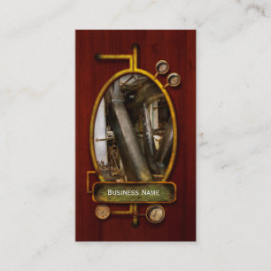 Carte De Visite Steampunk - roues de progrès