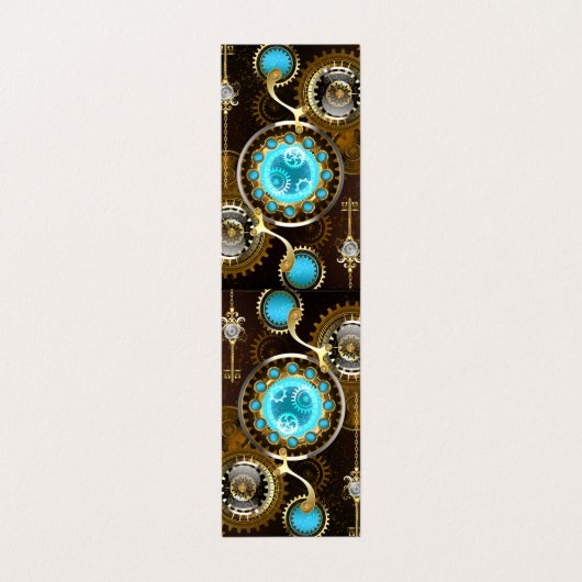 Carte De Visite Steampunk Rusty Background (Extérieur déplié)