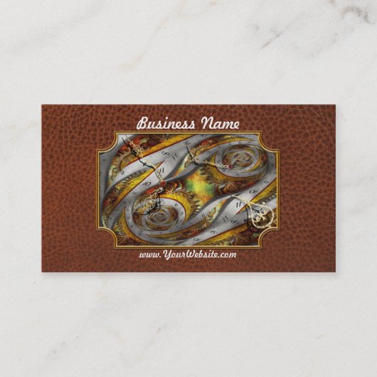 Carte De Visite Steampunk - Spirale - continuum du temps spatial (Devant)