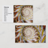 Carte De Visite Steampunk - spirale - iris de temps (Devant / Derrière)