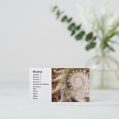 Carte De Visite Steampunk - spirale - iris de temps (Debout devant)