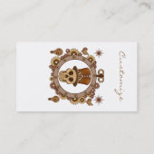 Carte De Visite Steampunk Thème Top Hat Skull Thunder_Cove (Dos)