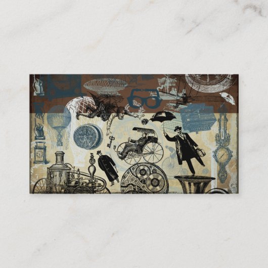 Carte De Visite Steampunk victorien (Devant)