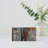 Carte De Visite Steel Crow Art Grunge (Debout devant)