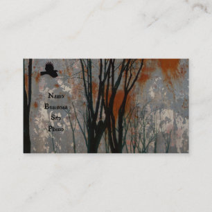 Carte De Visite Steel Crow Art Grunge