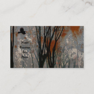 Carte De Visite Steel Crow Art Grunge