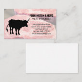 Carte De Visite Steer | Couper les steaks (Devant / Derrière)