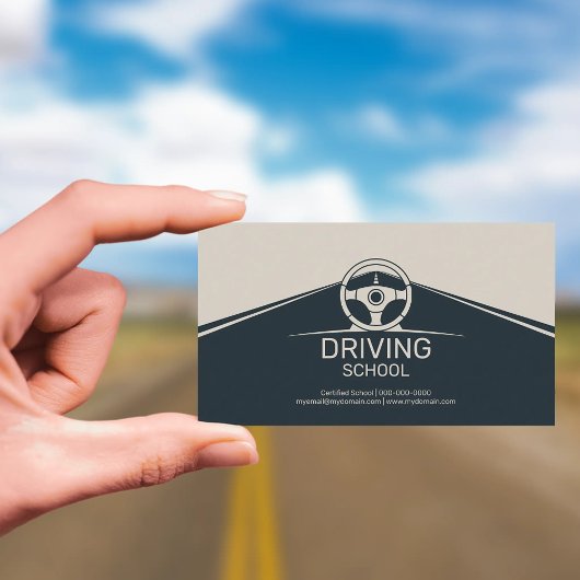 Carte De Visite Steering Wheel - Driving School