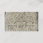 Carte De Visite Stela funéraire avec une colombe ou un aigle, (Dos)