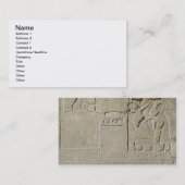 Carte De Visite Stele des colliers, Hormin recevant l'or (Devant / Derrière)